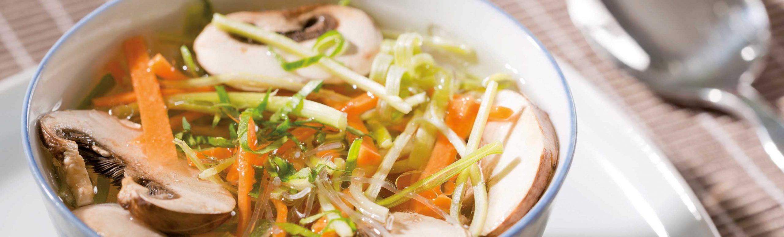 Asian glass noodle soup