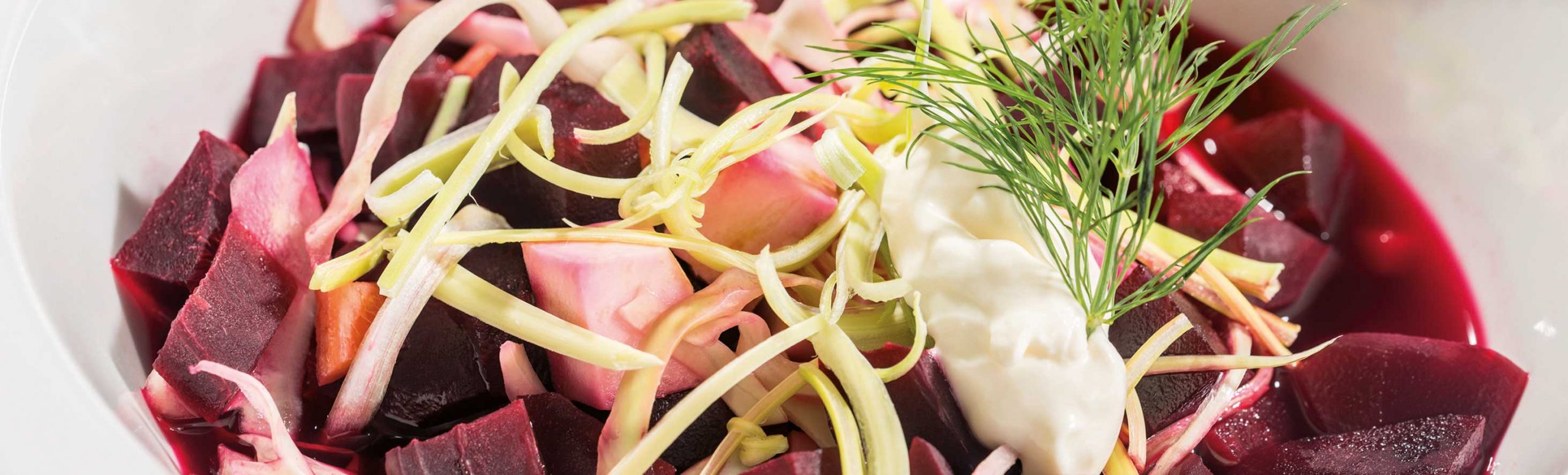 Borscht (beetroot soup)