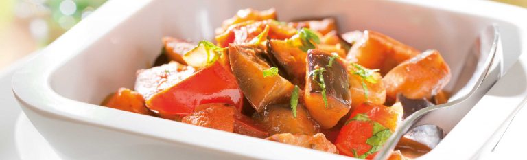 Cinnamon spiced aubergine